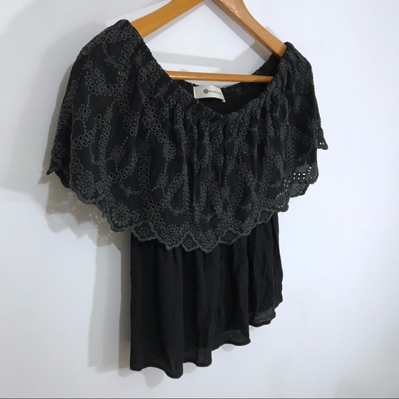 The Impeccable Pig Gray Lace Blouse - Picture 2 of 8